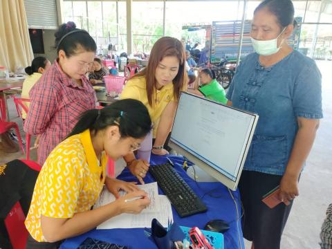 งานพัฒนาและจัดเก็บรายได้ ลงพื้นที่จัดเก็บภาษีนอกสถานที่ประจำปีงบประมาณ พ.ศ.2568