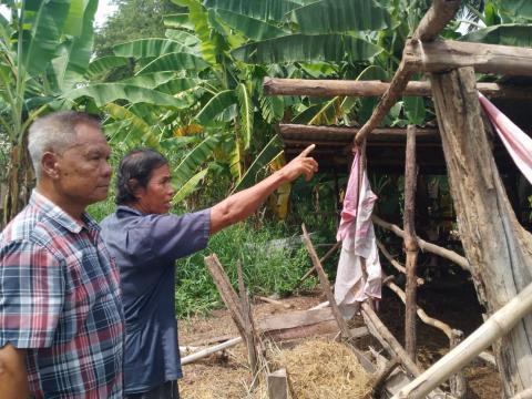 ลงพื้นที่สำรวจความเสียหายพายุพัดบ้านเรือนประชาชน