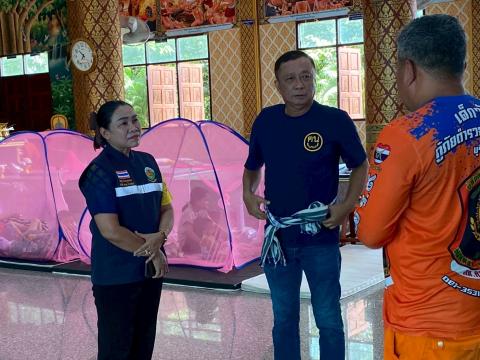 ลงพื้นที่เยี่ยมศูนย์พักพิง