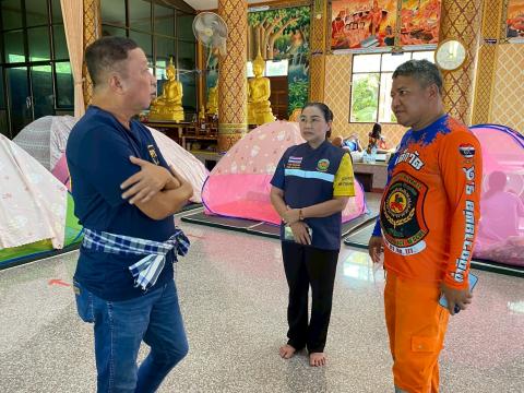 ลงพื้นที่เยี่ยมศูนย์พักพิง