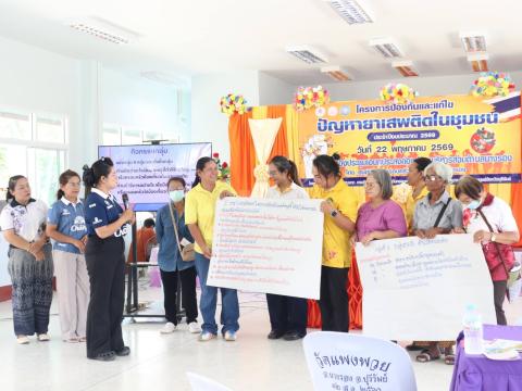 โครงการป้องกันและแก้ไขปัญหายาเสพติดในชุมชน ประจำปีงบประมาณ 2569