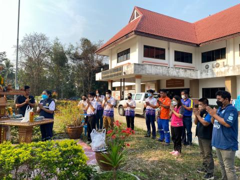 กิจกรรมไหว้ศาลพระภูมิในทุกวันพระ