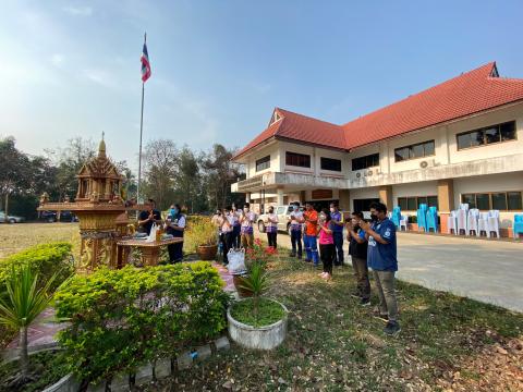 กิจกรรมไหว้ศาลพระภูมิในทุกวันพระ