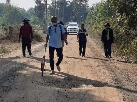 สำรวจเส้นทางสัญจรและระบบไฟฟ้าแสงสว่าง หมู่ที่ 7,9,10 ตำบลนางรอง