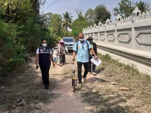 สำรวจเส้นทางสัญจรและระบบไฟฟ้าแสงสว่าง หมู่ที่ 7,9,10 ตำบลนางรอง