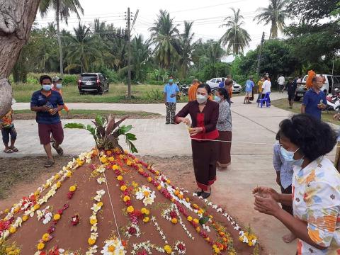 ร่วมงานเลี้ยงตาปู่หนองใหญ่และพิธีบายศรีสู่ขวัญให้แก่คณะผู้บริหาร