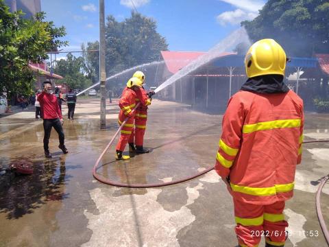 เข้าร่วมโครงการฝึกซ้อมแผนเผชิญเหตุอัคคีภัย