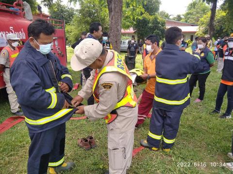 เข้าร่วมโครงการฝึกซ้อมแผนเผชิญเหตุอัคคีภัย