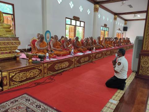 ร่วมเจริญพระพุทธมนต์ ถวายพระพรชัยมงคล