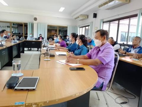 ร่วมประชุมปรึกษาหารือ เตรียม ความพร้อมตั้งจุด บริการประชาชน ด่านชุมชน ด่านครอบครัว ตำบลนางรองช่วงเทศกาลสงกรานต์