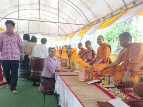 ทำบุญยกช่อฟ้าอุโบสถ วัดป่าทุ่งสามัคคีธรรม