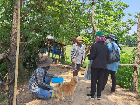 กิจกรรมฉีดวัคซีนป้องกันโรคพิษสุนัขบ้า