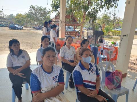 ประธานในพิธีเปิดโครงการเพิ่มพูนพัฒนาศักยภาพการปฏิบัติงาน ด้านสาธารณสุขชุมชน ด้านสุขแก่แก่นนำ ด้านสาธารณสุข และภาคีเครือข่ายที่เกี่ยวข้อง