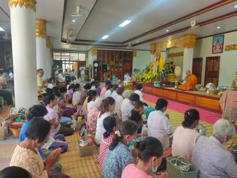 ร่วมโครงการหิ้วปิ่นโตเข้าวัด ฟังธรรมวันธรรมสวนะ เฉลิมพระเกียรติพระบาทสมเด็จพระเจ้าอยู่หัว เนื่องในโอกาสมหามงคลเฉลิมพระชนมพรรษา