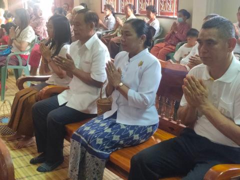 ร่วมโครงการหิ้วปิ่นโตเข้าวัด ฟังธรรมวันธรรมสวนะ เฉลิมพระเกียรติพระบาทสมเด็จพระเจ้าอยู่หัว เนื่องในโอกาสมหามงคลเฉลิมพระชนมพรรษา