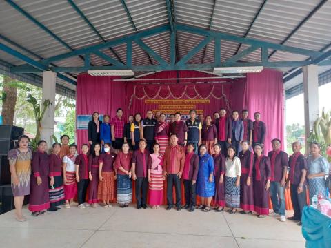 ประธานในพิธีเปิดงาน โครงการส่งเสริมและพัฒนาคุณภาพสินค้าทางการเกษตร ภายใต้กิจกรรม "ของดีตำบลนางรอง "