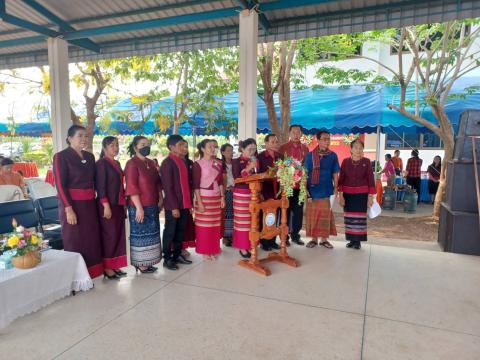 ประธานในพิธีเปิดงาน โครงการส่งเสริมและพัฒนาคุณภาพสินค้าทางการเกษตร ภายใต้กิจกรรม "ของดีตำบลนางรอง "