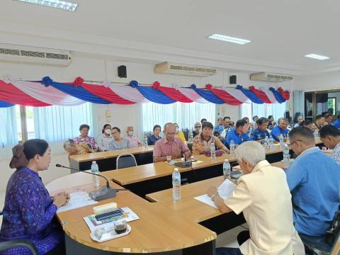 นายกองค์การบริหารส่วนตำบลนางรอง ประธานในพิธีเปิดการประชุมใหญ่สามัญ