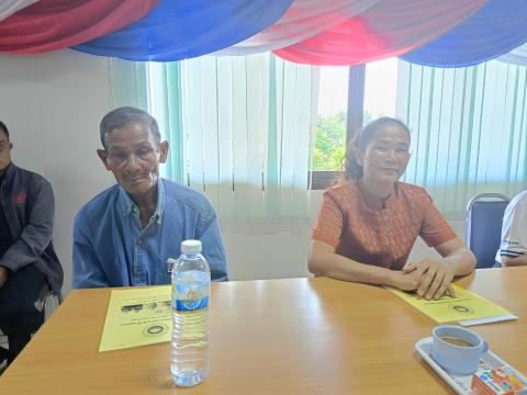 นายกองค์การบริหารส่วนตำบลนางรอง ประธานในพิธีเปิดการประชุมใหญ่สามัญ