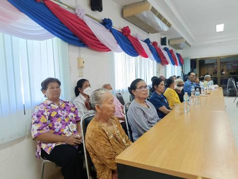 นายกองค์การบริหารส่วนตำบลนางรอง ประธานในพิธีเปิดการประชุมใหญ่สามัญ