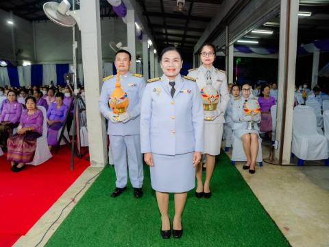 ร่วมพิธีพานพุ่มเงิน-พานพุ่มทอง และพิธีจุดเทียนถวายพระพรชัยมงคล เนื่องในโอกาศวันเฉลิมพระชนมพรรษา 3 มิถุนายน 2567 ณ ศาลาประชาคมอำเภอนางรอง