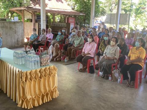 ประธานเปิดโครงการรู้ทันโรคหลอดเลือดสมอง โดยชมรมอาสาสมัครสาธารณสุขประจำหมู่บ้านแพงพวย หมู่ที่ 9