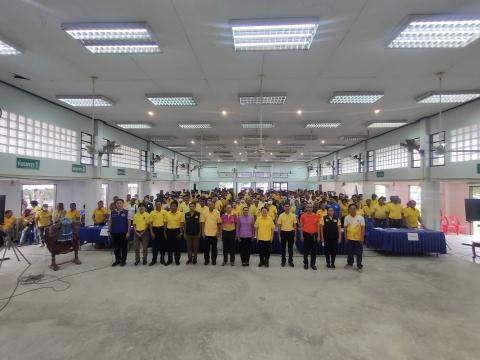 ร่วมพิธีเปิดการอบรมผู้ประสานพลังแผ่นดินเอาชนะยาเสพติด 25 ตาสับปะรด ณ ห้องประชุมอำเภอนางรอง จังหวัดบุรีรัมย์